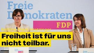 FDP Pressekonferenz nach Hamburg-Wahl mit Katarina Blume und Bettina Stark-Watzinger