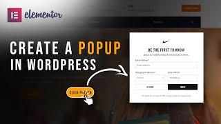 Popup on Button Click in WordPress Using Elementor | Elementor Pro Tutorial