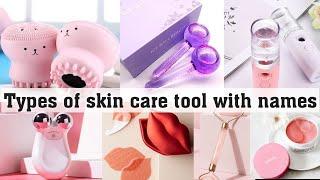 Types of skincare tool with name || THE TRENDY GIRL