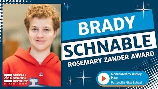 Brady Schnable - Rosemary Zander Award Winner