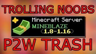 TROLLING 2 NOOBS on Mineblaze with a NEW EXPLOIT