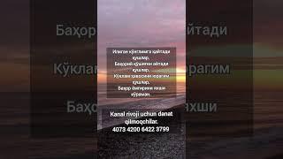 islomiy sherlar video yoqsa obuna bo'ling