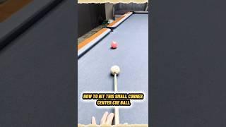 BILLIARDS SMALL CORNER #billiards #billiardtutorial #8ballpool #8ballbilliards
