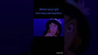 When your girl has max perception #funny #comedy #memes #couple #disney #alladin