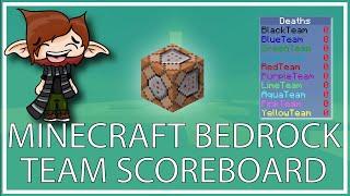 Teams Scoreboard Tutorial for Minecraft Bedrock Edition #minecraft #minecraftbedrock #commandblock