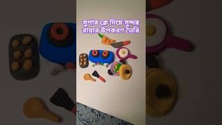 Beautiful Miniature Kitchen with clay #art #diy #popular #shortsvideo #shortsviral
