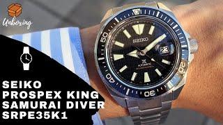 UNBOXING 2020 SEIKO PROSPEX KING SAMURAI BLACK DIAL SRPE35K1