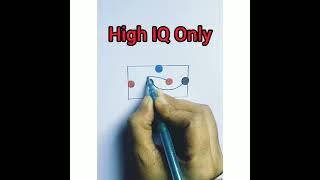 High IQ| connect the same colour dots without crossing the lines #shorts #highiq #fun #trending