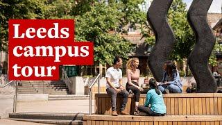 Campus tour of the University of Leeds