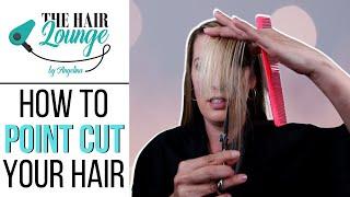 How To Point Cut Hair | Point Cutting Tutorial