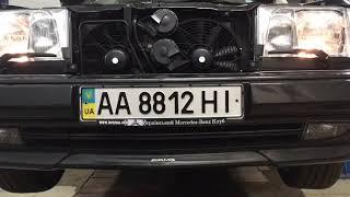 Mercedes-Benz C124 with E500 headlights and C36 AMG fog lights