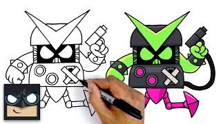 How To Draw Virus 8-Bit | Brawl Stars