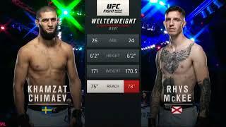 Khamzat CHIMAEV vs Rhys McKee Full Fight UFC #ufc