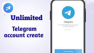 unlimited telegram account create 2024 | how to create telegram account without number