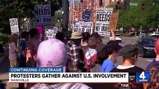 ‘It’s putting us in harm’s way:’ Activists hold ‘No War in Iran’ protest as Trump weighs potentia...