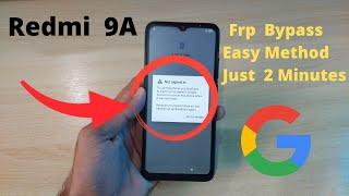 Redmi 9A Frp Bypass Forget Google Account Reset | Easy Method Just 2 Minutes