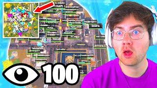 I Got 100 Players To Land at Crime City in Season 2 Fortnite (insane tournament)