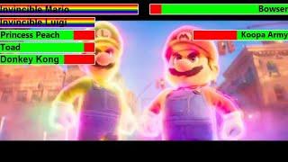 The Super Mario Bros. Movie (2023) Final Battle with healthbars 2/2