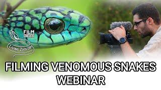 Filming deadly venomous snakes, crocodiles, wildlife documentary webinar - Living Zoology