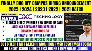 DXC Technology Biggest Official Hiring Announced | OFF Campus Drive 2025 | 2024 | 2023 | 2022 Batch