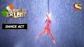 A Blind-Folded Aerial Dance Act With Bold Stunts! | India's Got Talent Season 8 | Dance Act