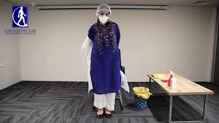 Chughtai lab Training on Proper Disposing of Personal Protective Equipment (PPE)