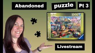 Building an Abandoned Puzzle! Gloomy Carnival by Ravensburger - Livestream Part 3