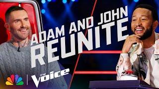 Coaches Adam Levine and John Legend Reminisce About Their Favorite Voice Memories | The Voice | NBC