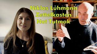 Not Tutmak, Luhmann ve Zettelkasten Metodu