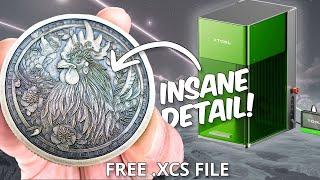 3D Engrave Coins with the xTool F1 Ultra! (Tutorial)