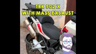 Benelli TRK 502 X 2019 with mass exsaust pure sound