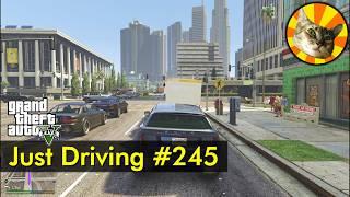 Another office employee NPC drives to work (and back home) | Just Driving #245 | GTA V