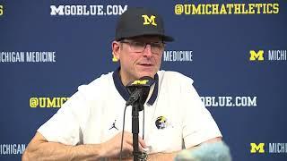 Jim Harbaugh: 'Sometimes people standing on third base think they hit a triple, but they didn't'