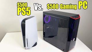 Comparing PS5 to $500 Gaming PC Built