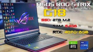 ROG STRIX G18 G814JI - (Special Ram 64GB + 2TB M.2 PCIe4), RTX™ 4070 8GB