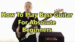 Beginner Bass Guitar Lesson #1 - Absolute Basics (NEW Better Version Available - Check Info/Card)