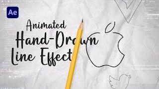 ANIMATED PENCIL LINES! EASY HAND DRAWN LOOK EFFECT in After Effects