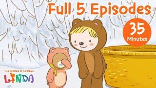 5 Best Episodes of The World of Curious Linda | Full Episodes Compilation | Popcorn Linda  & Etc.