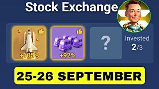 X Empire Daily Investment Funds 26 September | X Empire Daily Combo | Musk Empire Today Combo Cards