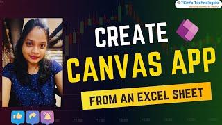 How to Create a Power Apps Canvas App From an Excel Sheet | Create Power Apps from Excel With Data