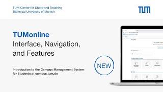 TUMonline: Introduction to Interface, Navigation, and Features