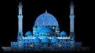 Sharjah Light Festival 2024 || Al Noor Mosque || Enchanted Dimensions theme lightshow with AI effect