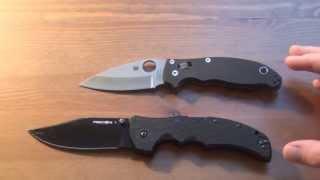 Cold Steel Recon 1 Vs Spyderco Manix 2