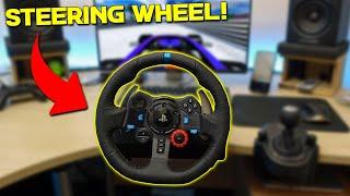 I Raced On ROBLOX with a STEERING WHEEL..