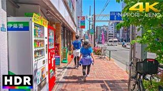 4K HDR - Sunny day walking around Tokyo’s fabric town