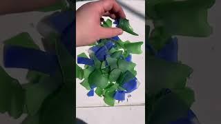 Making Faux Sea Glass in a rock tumbler #rocktumbling #seaglass #diy