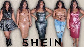 Fall into Fashion: Amazing SHEIN Faux Leather Plus Size Try-On Haul!