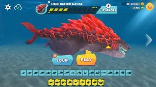 NEW ENEMY RED MAGMAJIRA GAMEPLAY - Hungry Shark Evolution