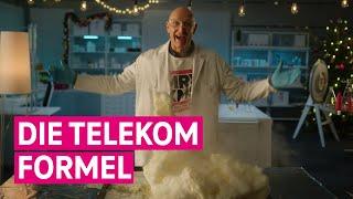 Weihnachtsgrüße aus dem Chemielabor mit dem Telekom CEO