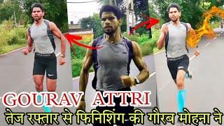 gourav attri mohna new race trail 800m fast finishing road running video